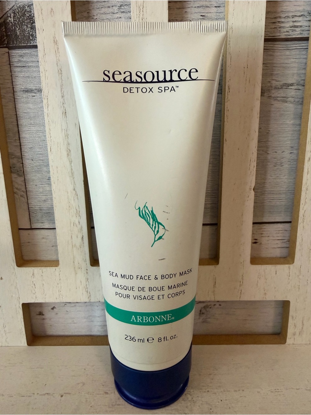 Arbonne Seasource Detox Spa Sea Mud Face & Body Mask 8 fl oz NEW SEALED